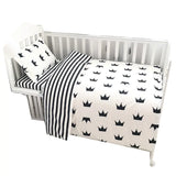3-Piece Bedding Set with Simple Star Design