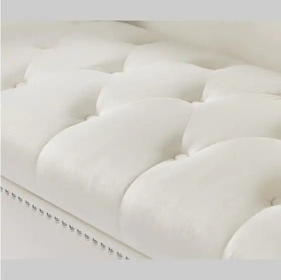 Velvet Ottoman