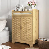 Wooden Coffee Bar Cabinet