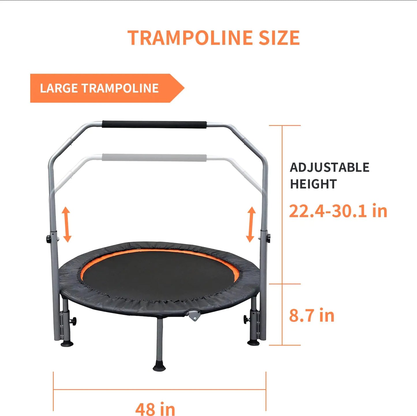 Folding Mini Fitness Trampoline